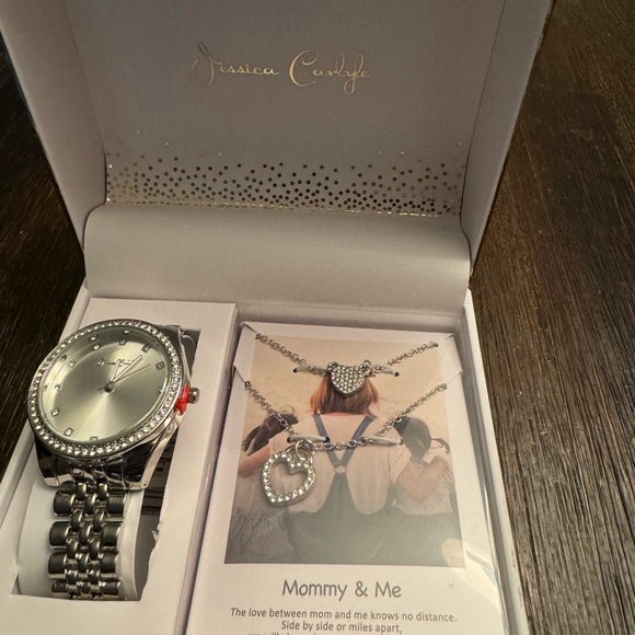 Jessica Carlyle Watch and matching Mommy & Me necklace set - Picture 1 of 5